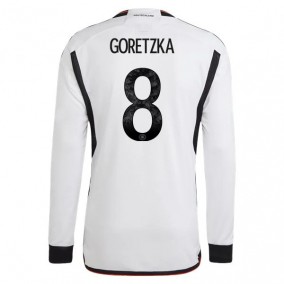 Tyskland Leon Goretzka 8 2023/2024 Hemma Fotbollströjor Långärmad